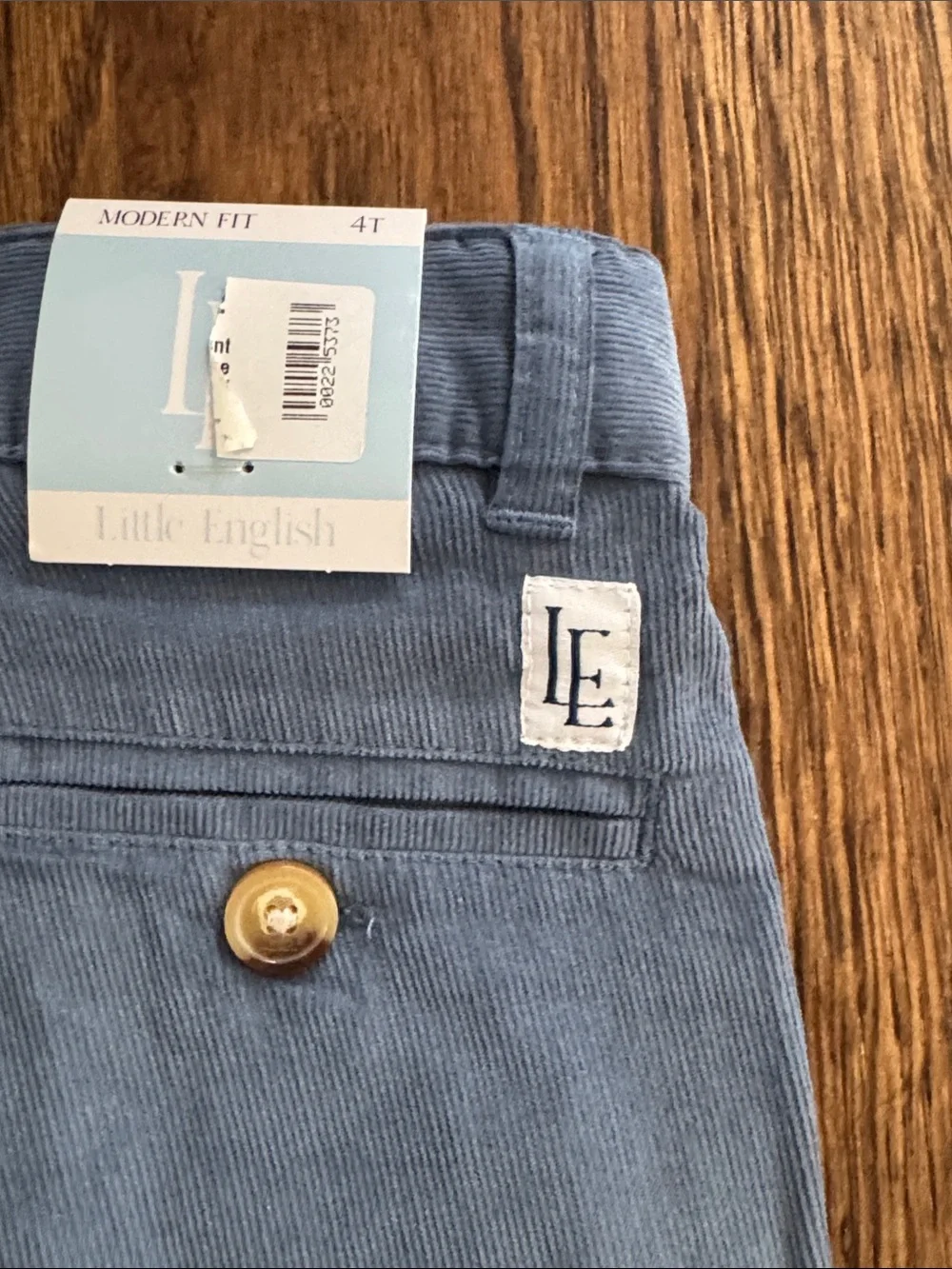 Little English Pull On Pants - Stormy Blue Corduroy New With Tags